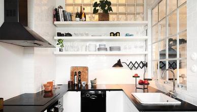 Дизайн и интериор на много малка кухня