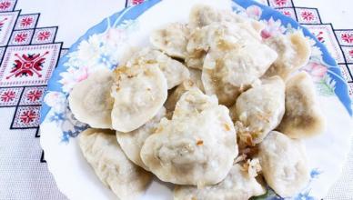 Cabbage filling for dumplings - the best recipe